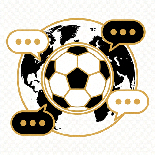 世界杯球迷论坛官方LOGO，蓝色主色调足球图案